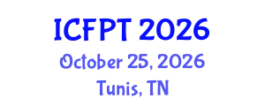 International Conference on Food Processing and Technology (ICFPT) October 25, 2026 - Tunis, Tunisia