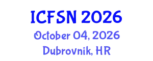 International Conference on Food Science and Nutrition (ICFSN) October 04, 2026 - Dubrovnik, Croatia