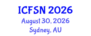 International Conference on Food Science and Nutrition (ICFSN) August 30, 2026 - Sydney, Australia