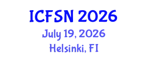 International Conference on Food Science and Nutrition (ICFSN) July 19, 2026 - Helsinki, Finland