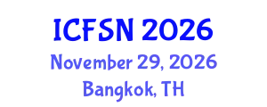 International Conference on Food Science and Nutrition (ICFSN) November 29, 2026 - Bangkok, Thailand