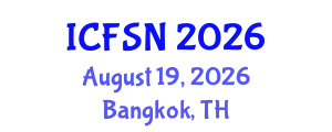 International Conference on Food Science and Nutrition (ICFSN) August 19, 2026 - Bangkok, Thailand