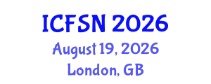 International Conference on Food Science and Nutrition (ICFSN) August 19, 2026 - London, United Kingdom