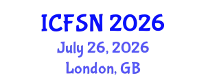 International Conference on Food Science and Nutrition (ICFSN) July 26, 2026 - London, United Kingdom