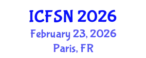 International Conference on Food Science and Nutrition (ICFSN) February 23, 2026 - Paris, France