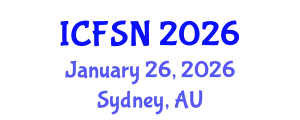 International Conference on Food Science and Nutrition (ICFSN) January 26, 2026 - Sydney, Australia