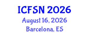 International Conference on Food Science and Nutrition (ICFSN) August 16, 2026 - Barcelona, Spain