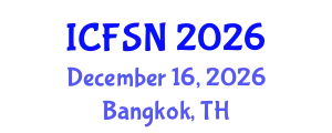 International Conference on Food Science and Nutrition (ICFSN) December 16, 2026 - Bangkok, Thailand