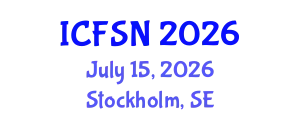 International Conference on Food Science and Nutrition (ICFSN) July 15, 2026 - Stockholm, Sweden