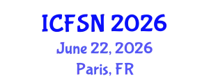 International Conference on Food Science and Nutrition (ICFSN) June 22, 2026 - Paris, France