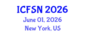 International Conference on Food Science and Nutrition (ICFSN) June 01, 2026 - New York, United States