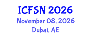 International Conference on Food Science and Nutrition (ICFSN) November 08, 2026 - Dubai, United Arab Emirates