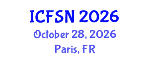 International Conference on Food Science and Nutrition (ICFSN) October 28, 2026 - Paris, France