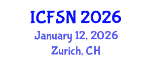 International Conference on Food Science and Nutrition (ICFSN) January 12, 2026 - Zurich, Switzerland