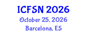 International Conference on Food Science and Nutrition (ICFSN) October 25, 2026 - Barcelona, Spain