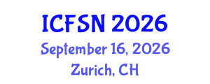 International Conference on Food Science and Nutrition (ICFSN) September 16, 2026 - Zurich, Switzerland