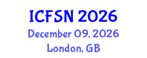 International Conference on Food Science and Nutrition (ICFSN) December 09, 2026 - London, United Kingdom