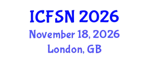 International Conference on Food Science and Nutrition (ICFSN) November 18, 2026 - London, United Kingdom