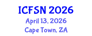 International Conference on Food Science and Nutrition (ICFSN) April 13, 2026 - Cape Town, South Africa