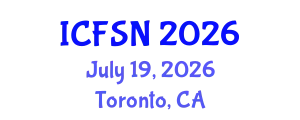 International Conference on Food Science and Nutrition (ICFSN) July 19, 2026 - Toronto, Canada
