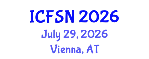 International Conference on Food Science and Nutrition (ICFSN) July 29, 2026 - Vienna, Austria