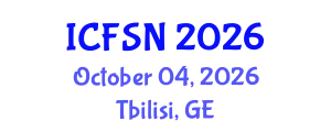 International Conference on Food Science and Nutrition (ICFSN) October 04, 2026 - Tbilisi, Georgia