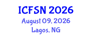 International Conference on Food Science and Nutrition (ICFSN) August 09, 2026 - Lagos, Nigeria