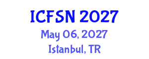 International Conference on Food Science and Nutrition (ICFSN) May 06, 2027 - Istanbul, Turkey