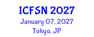International Conference on Food Science and Nutrition (ICFSN) January 07, 2027 - Tokyo, Japan