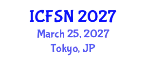 International Conference on Food Science and Nutrition (ICFSN) March 25, 2027 - Tokyo, Japan