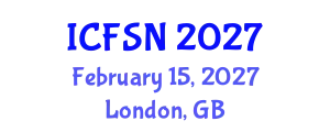 International Conference on Food Science and Nutrition (ICFSN) February 15, 2027 - London, United Kingdom