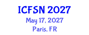 International Conference on Food Science and Nutrition (ICFSN) May 17, 2027 - Paris, France