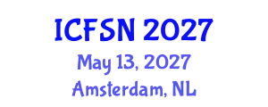 International Conference on Food Science and Nutrition (ICFSN) May 13, 2027 - Amsterdam, Netherlands
