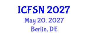 International Conference on Food Science and Nutrition (ICFSN) May 20, 2027 - Berlin, Germany