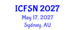 International Conference on Food Science and Nutrition (ICFSN) May 17, 2027 - Sydney, Australia