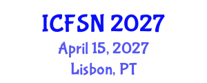 International Conference on Food Science and Nutrition (ICFSN) April 15, 2027 - Lisbon, Portugal