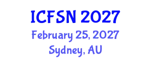 International Conference on Food Science and Nutrition (ICFSN) February 25, 2027 - Sydney, Australia