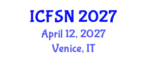 International Conference on Food Science and Nutrition (ICFSN) April 12, 2027 - Venice, Italy