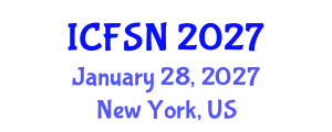 International Conference on Food Science and Nutrition (ICFSN) January 28, 2027 - New York, United States