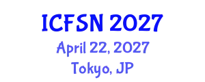 International Conference on Food Science and Nutrition (ICFSN) April 22, 2027 - Tokyo, Japan
