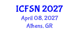 International Conference on Food Science and Nutrition (ICFSN) April 08, 2027 - Athens, Greece