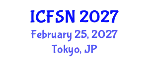 International Conference on Food Science and Nutrition (ICFSN) February 25, 2027 - Tokyo, Japan