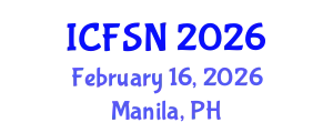 International Conference on Food Science and Nutrition (ICFSN) February 16, 2026 - Manila, Philippines