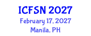 International Conference on Food Science and Nutrition (ICFSN) February 17, 2027 - Manila, Philippines