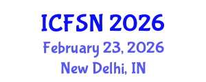 International Conference on Food Science and Nutrition (ICFSN) February 23, 2026 - New Delhi, India