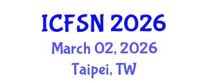 International Conference on Food Science and Nutrition (ICFSN) March 02, 2026 - Taipei, Taiwan