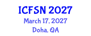 International Conference on Food Science and Nutrition (ICFSN) March 17, 2027 - Doha, Qatar