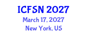International Conference on Food Science and Nutrition (ICFSN) March 17, 2027 - New York, United States