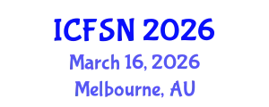International Conference on Food Science and Nutrition (ICFSN) March 16, 2026 - Melbourne, Australia