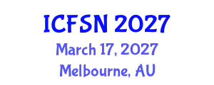 International Conference on Food Science and Nutrition (ICFSN) March 17, 2027 - Melbourne, Australia